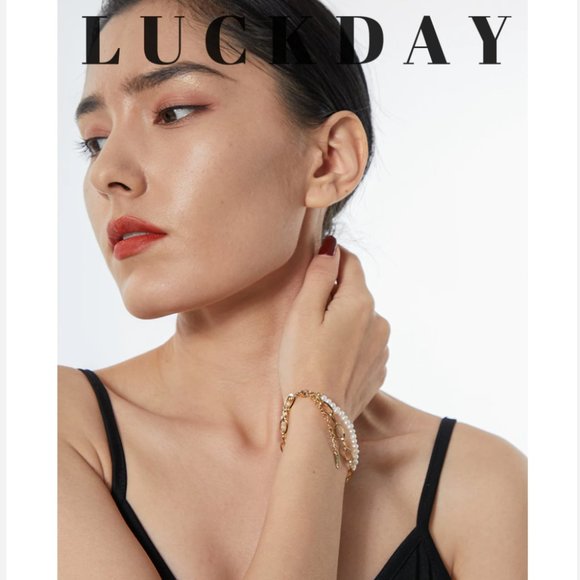 New 18K Gold Natural Pearls Double Layer Bracelet - Picture 6 of 11